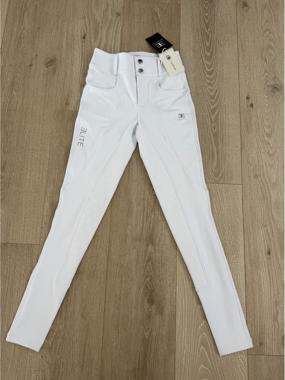 Equestly Elite White Equestrian Riding Breeches XS